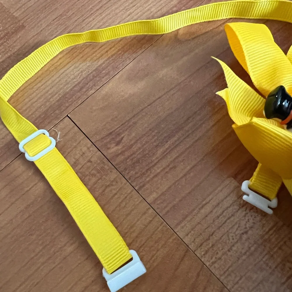 Halloween snowman yellow bow cat/dog collar